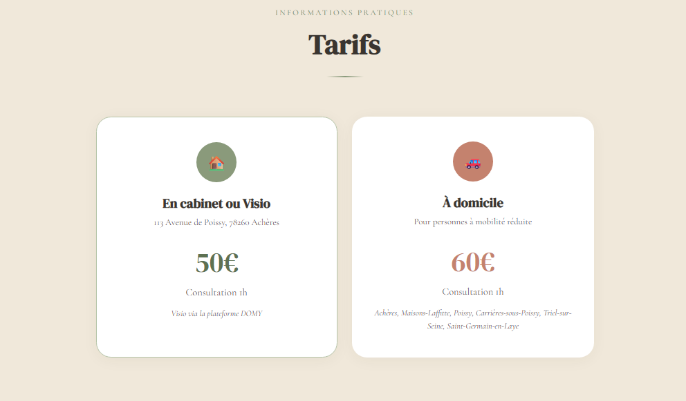 Page tarifs nouveau site web Enseigne.shop — design moderne et clair